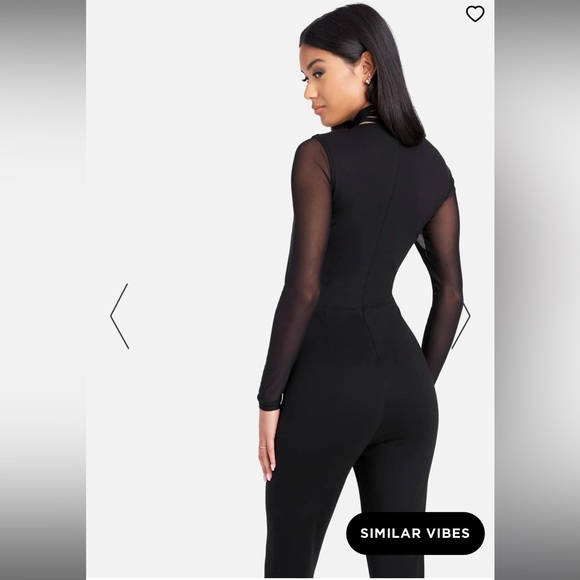 BEBE NWT CHOKER NECK CATSUIT - Picture 3 of 4